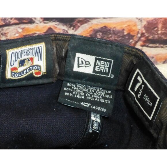 New Era Anaheim Angels A Wings Logo Fitted 7 1/2 Wool Hat Cap Blue - Picture 6 of 8